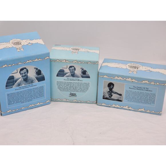 Precious Moments Members Only Figurines Lot Chuck Friendship Vintage 1980s W/Box - Picture 8 of 14